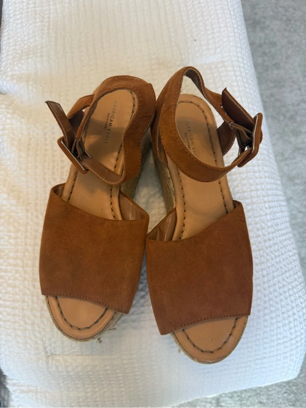 American Eagle Platform Espadrille Wedge Sandals